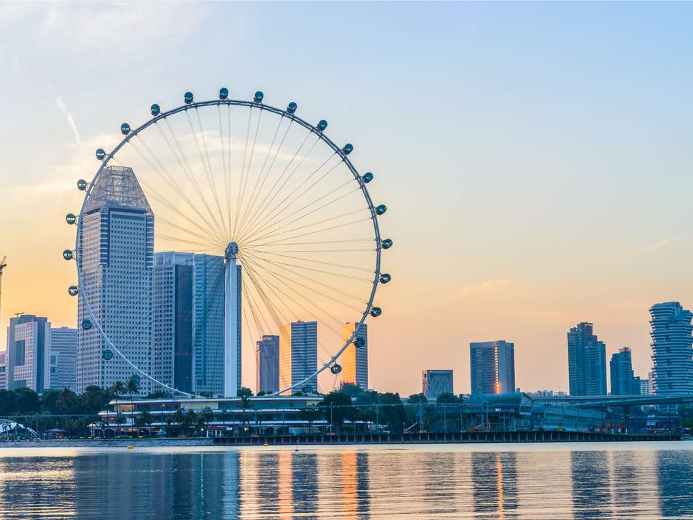 العجلة الدوارة في سنغافورة : Singapore Flyer